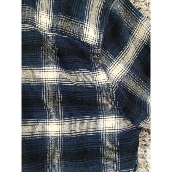 AMERICAN EAGLE Super Soft Jacket Shacket Womens SZ L Boyfriend‎ Plaid Grunge - Picture 11 of 11